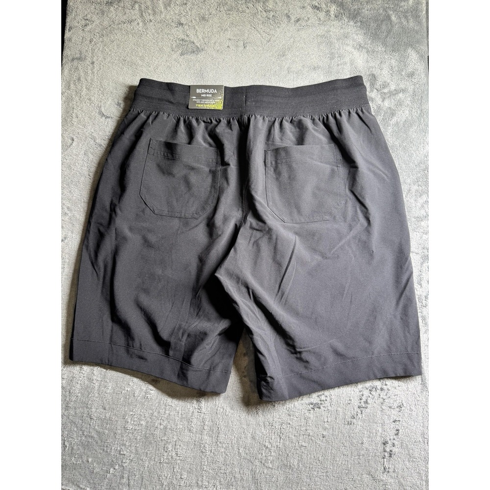 Tek Gear Shorts Mens Small Black DryTEK Bermuda 4 Way Stretch Athletic Gym - Picture 6 of 7